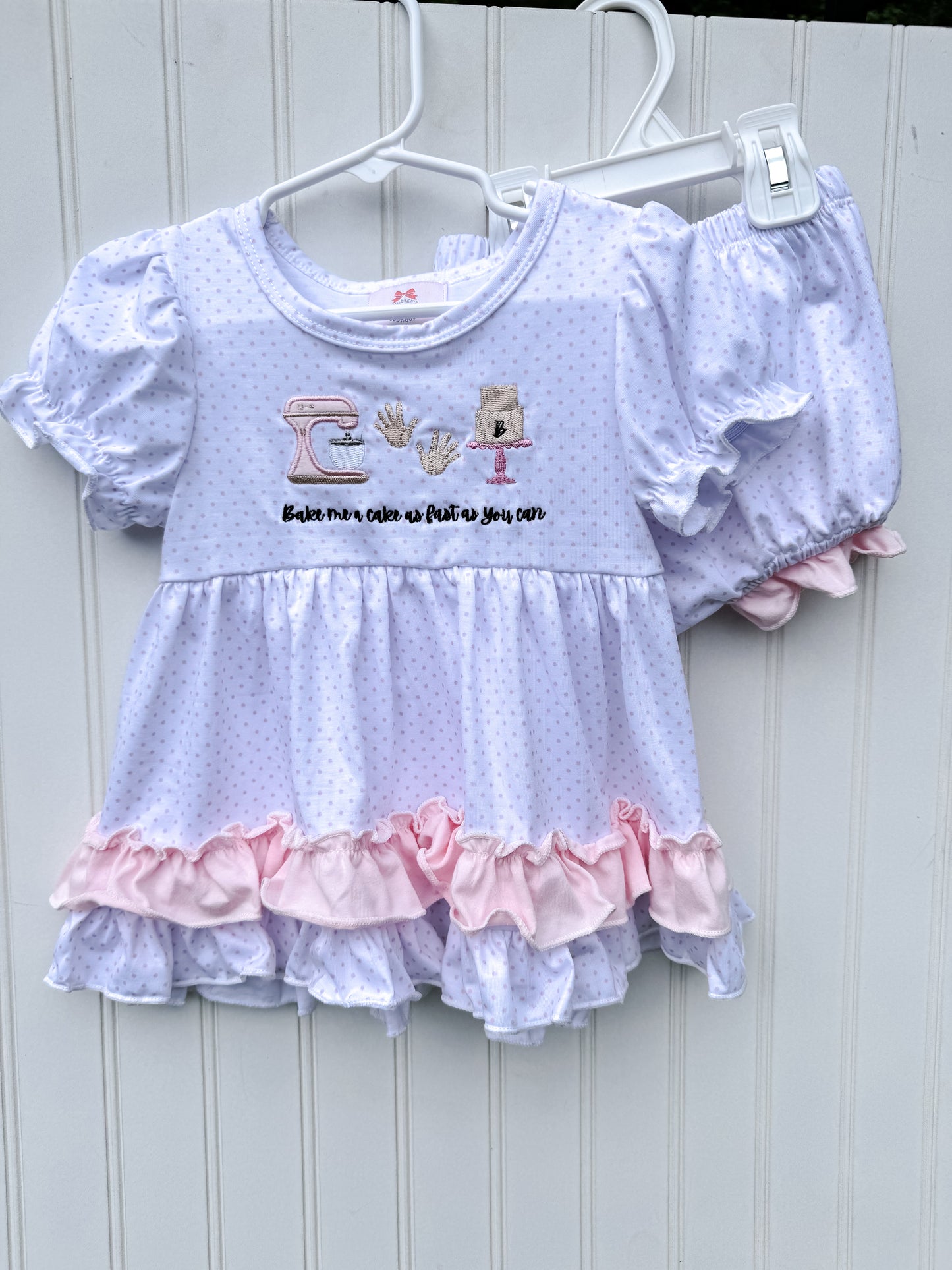 RTS: Girl’s Pat-A-Cake Diaper Set