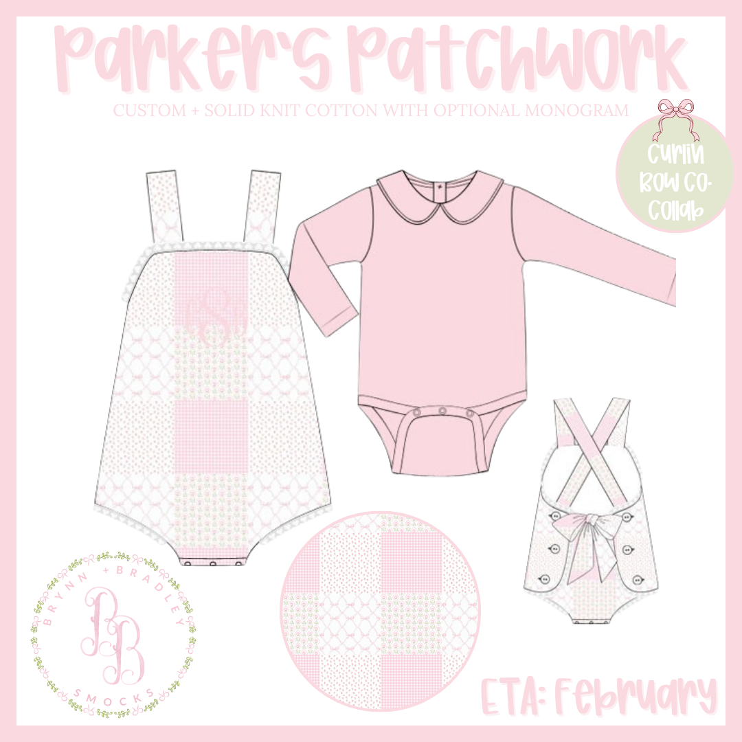 RTS: Parker’s Patchwork Girl Sunsuit Set