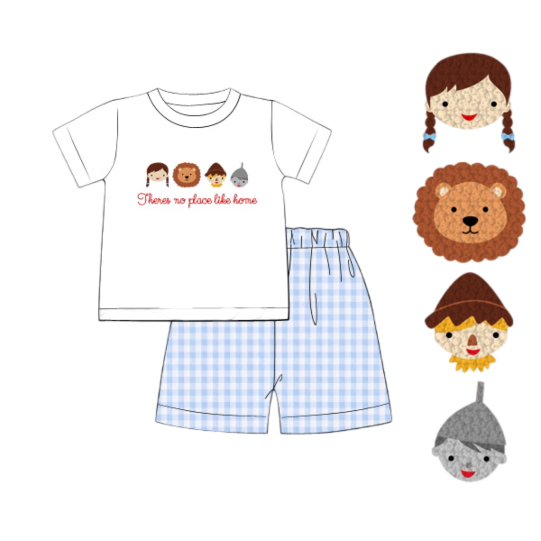 No Place Like Home Boy Shorts Set