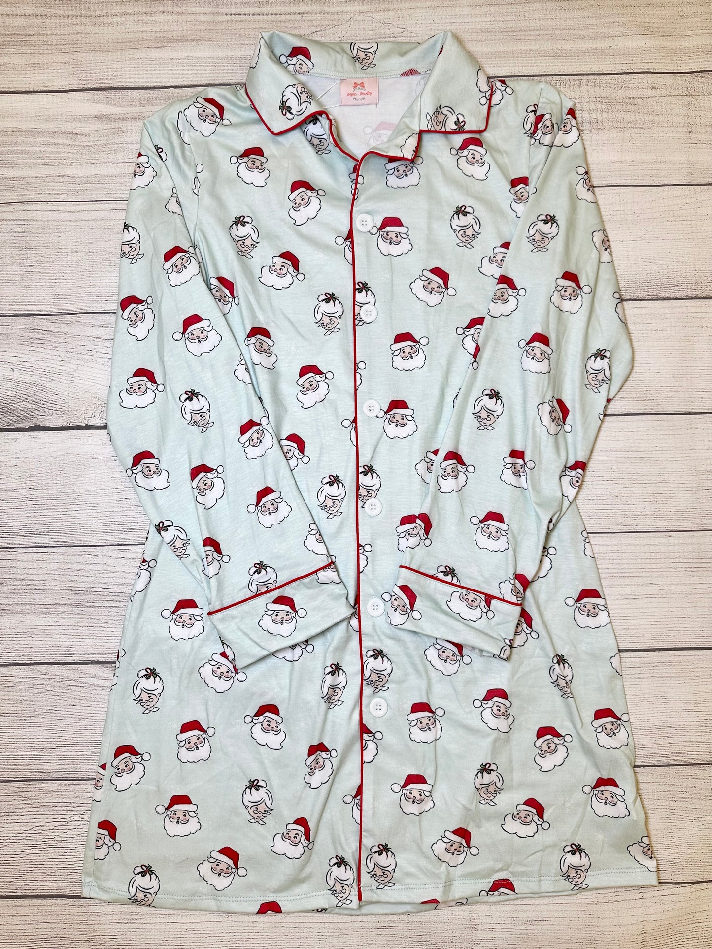 RTS: Mom Clause Family Button Down Nightgown