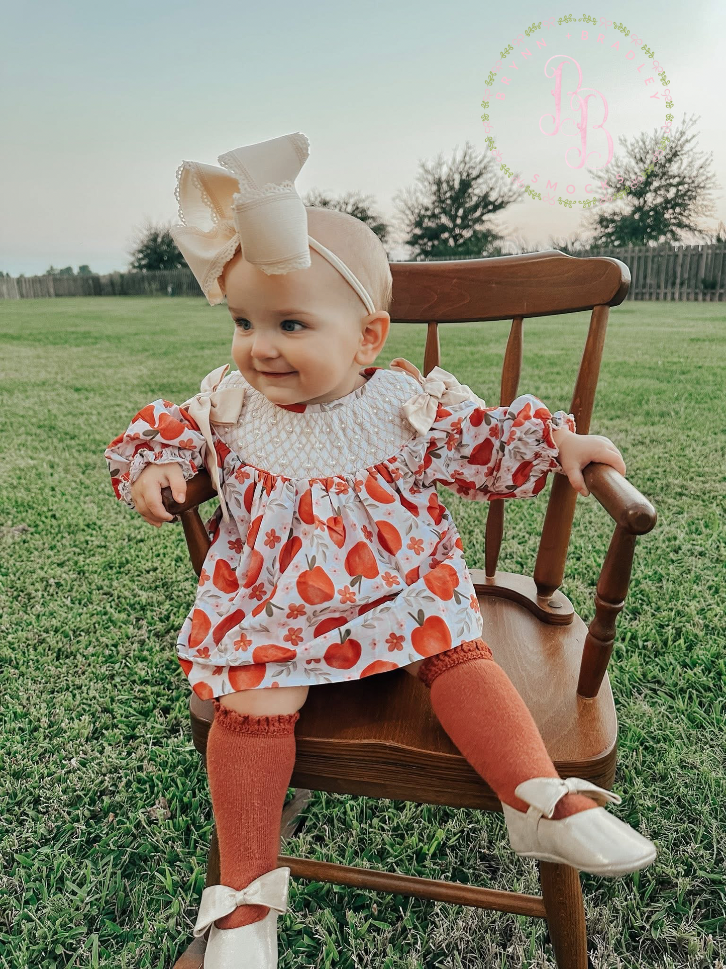 RTS: Fall Apples Girl Bloomer Set