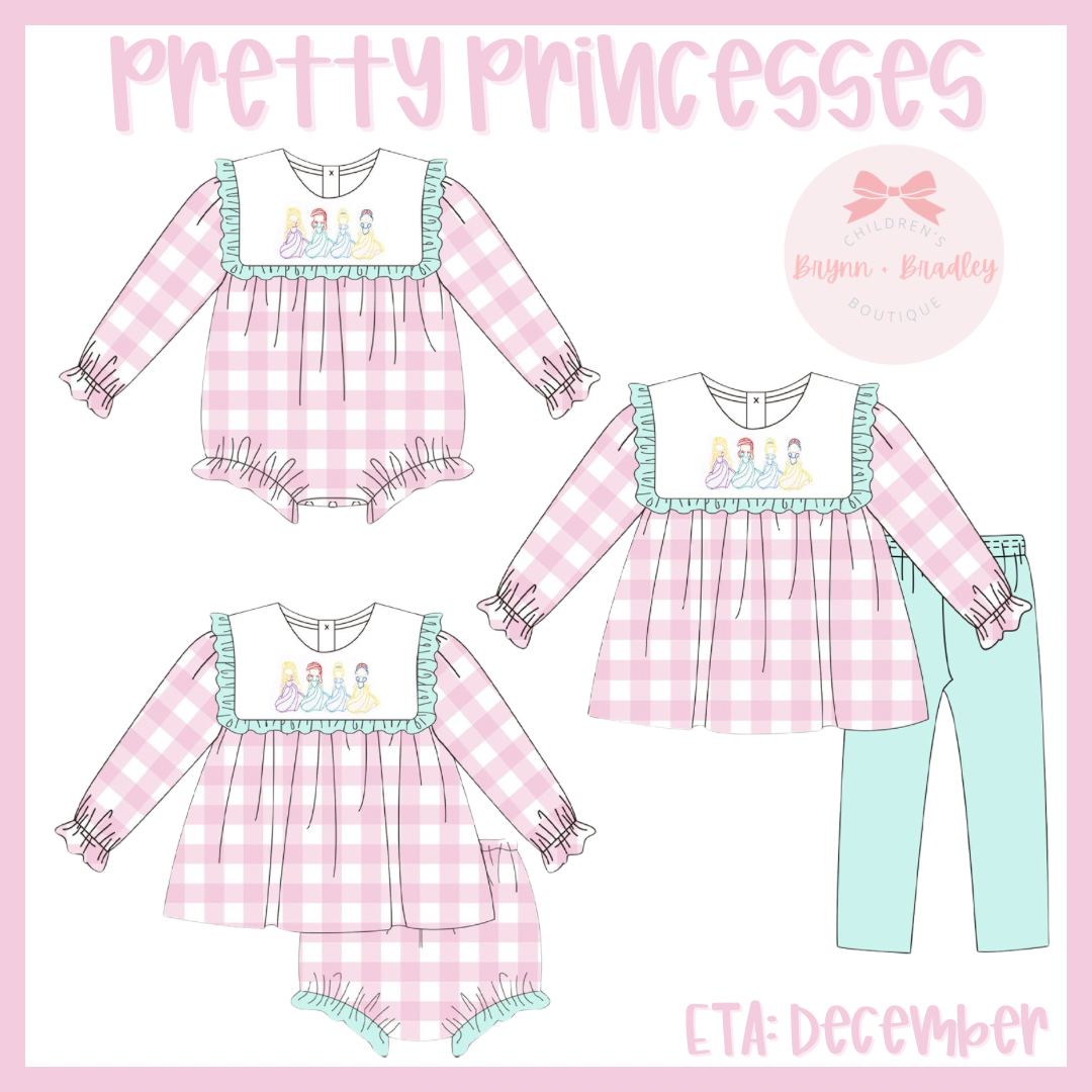 RTS: Pretty Princesses Girl Diaper Set