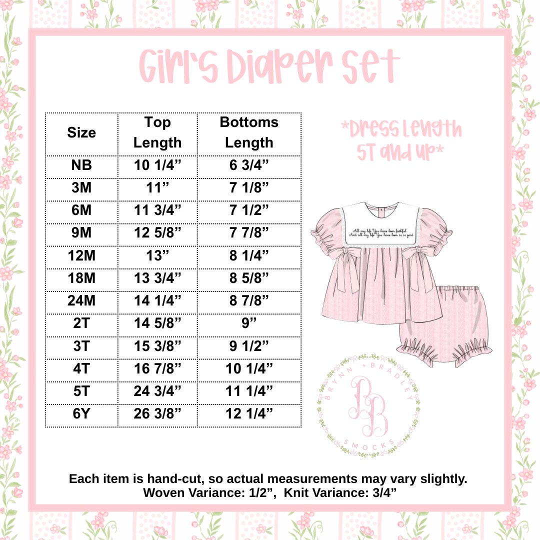 PO24: Emersyn’s Floral Girl Diaper Set