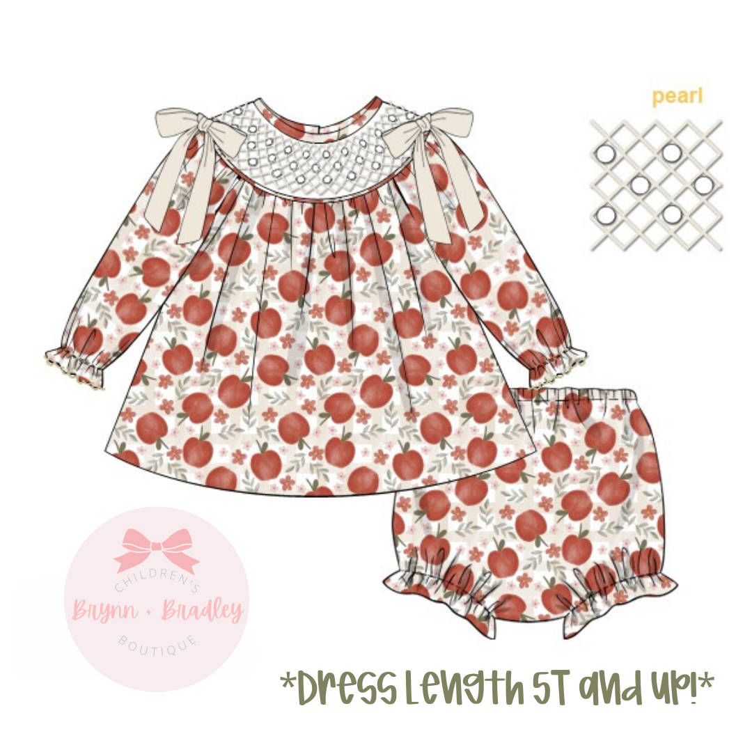 RTS: Fall Apples Girl Bloomer Set