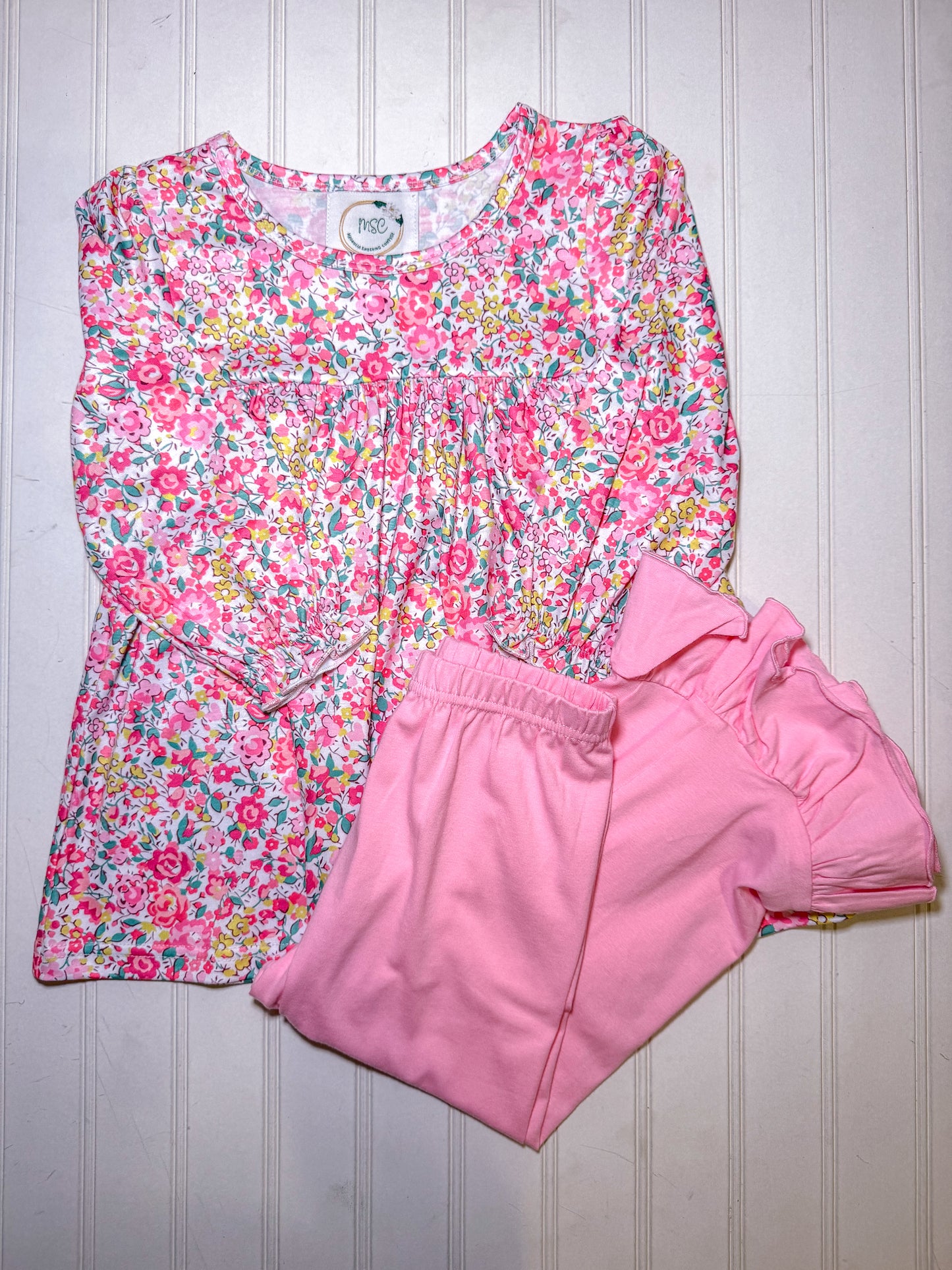 Winter Wildflowers Girl Pants Set