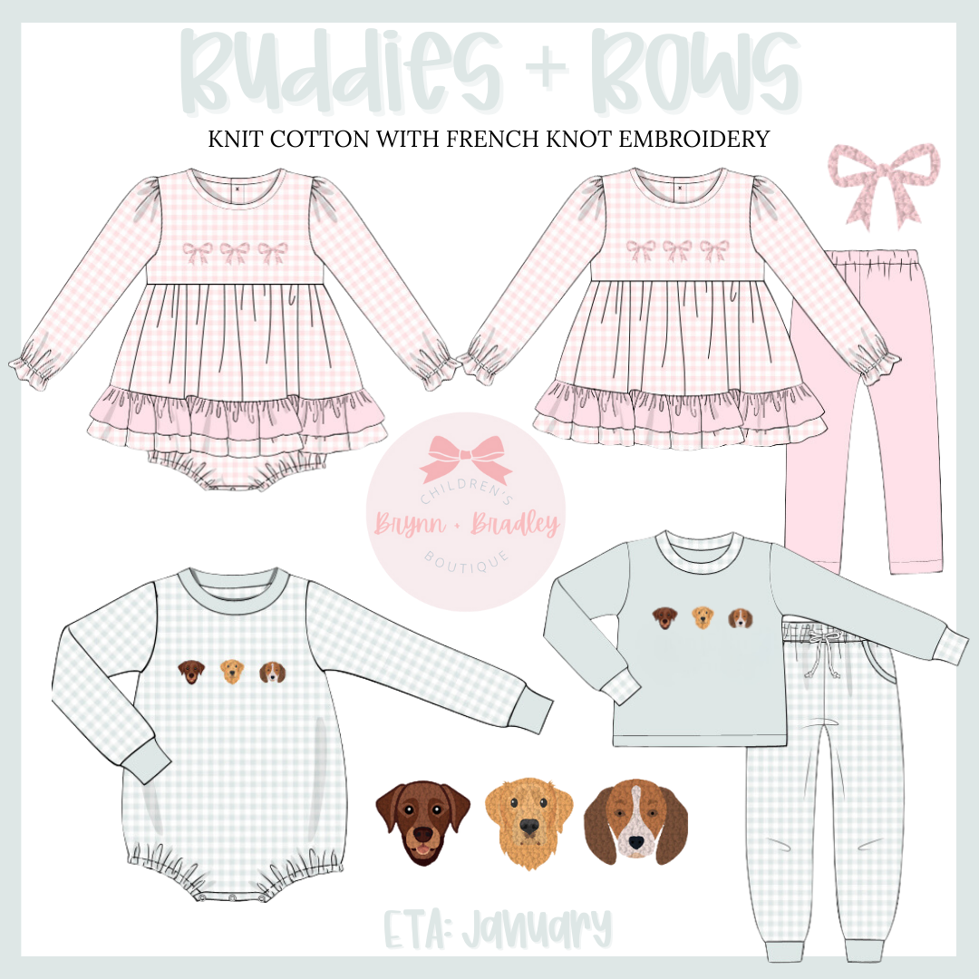 PO21: Buddies + Bows: Girl Skirted Bubble