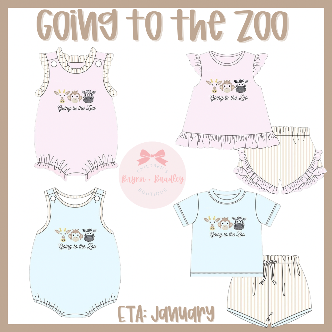 RTS: Going to the Zoo Girl Shorts Set