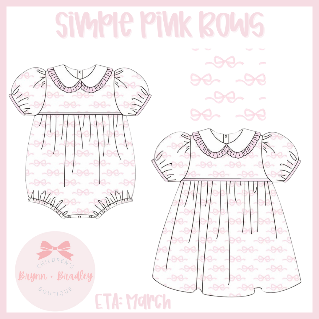 RTS: Simple Pink Bows Girl Bubble
