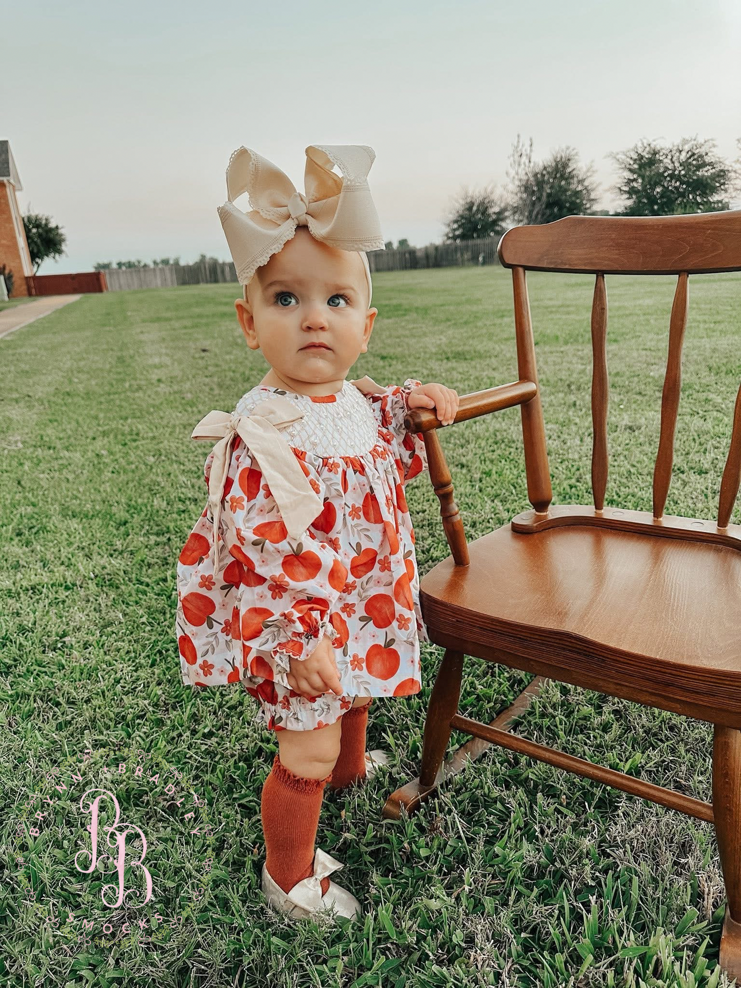 RTS: Fall Apples Girl Bloomer Set