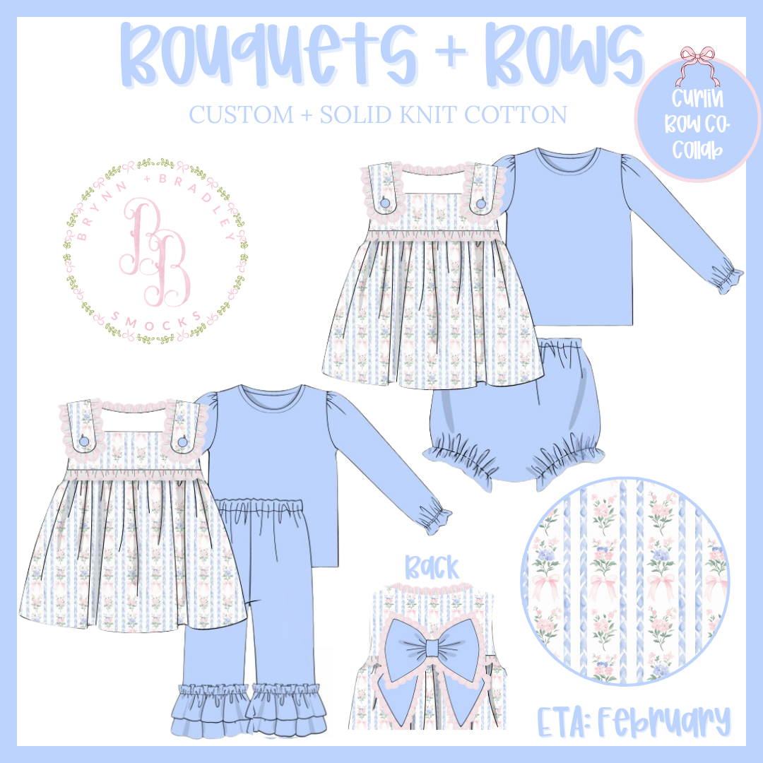 WS PO22: Bouquets + Bows Girl Pants Set