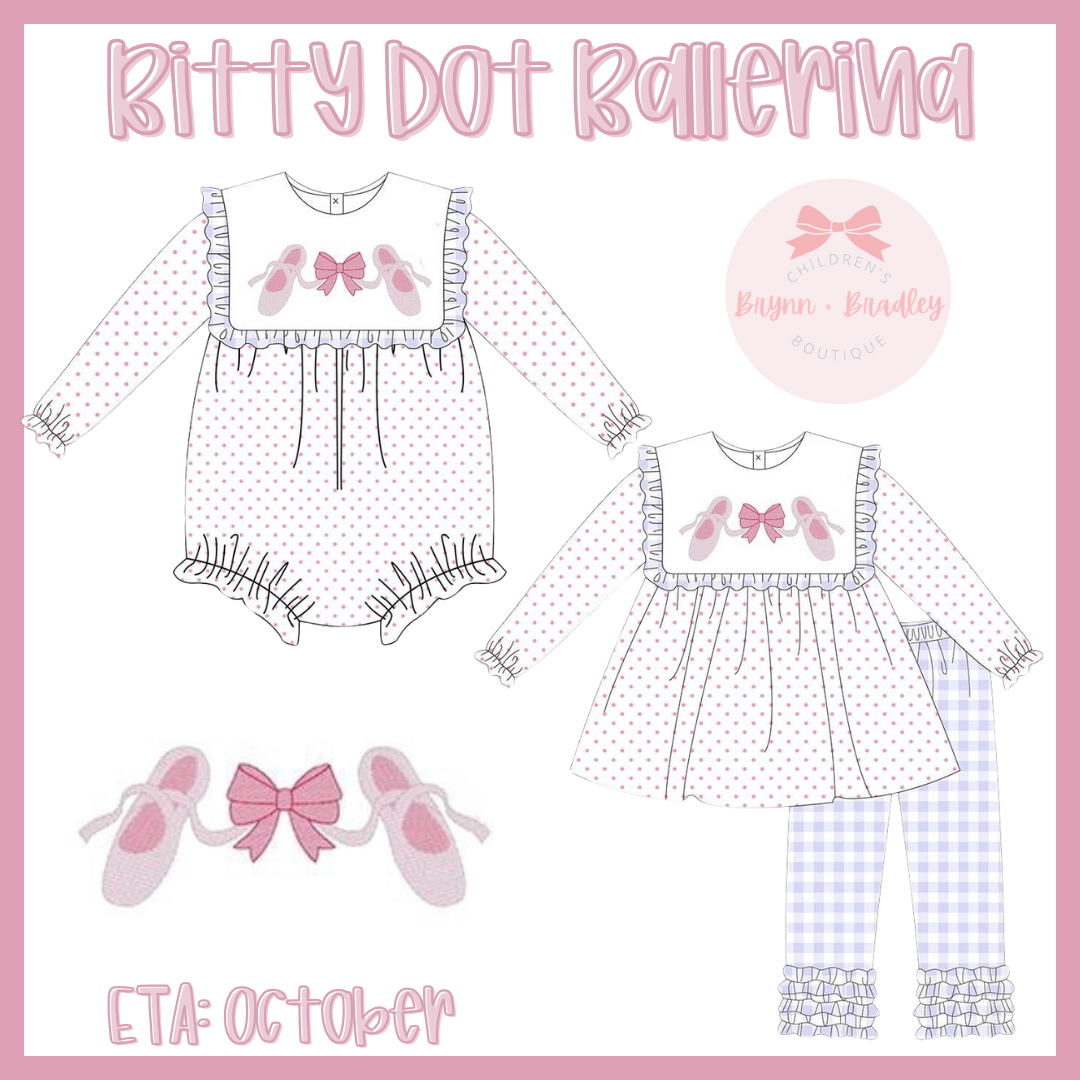 RTS: Girl’s Bitty Dot Ballerina Pants Set