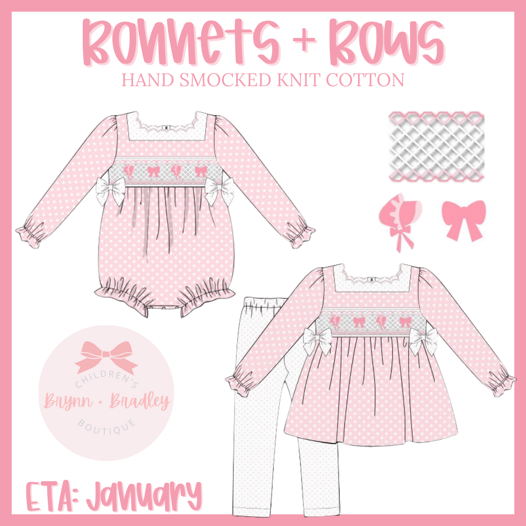 PO21: Bonnets + Bows: Girl Leggings Set