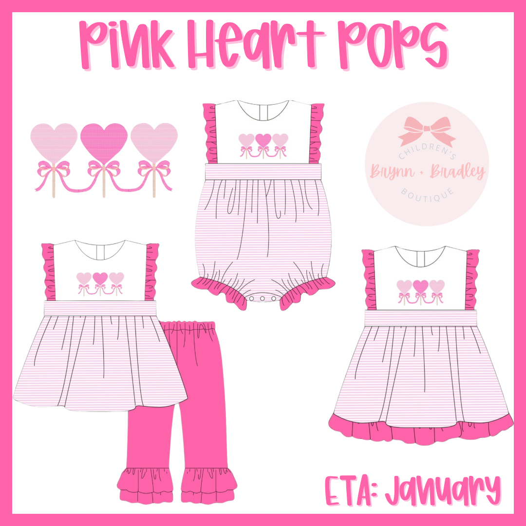 RTS: Pink Heart Pops Girl Bubble