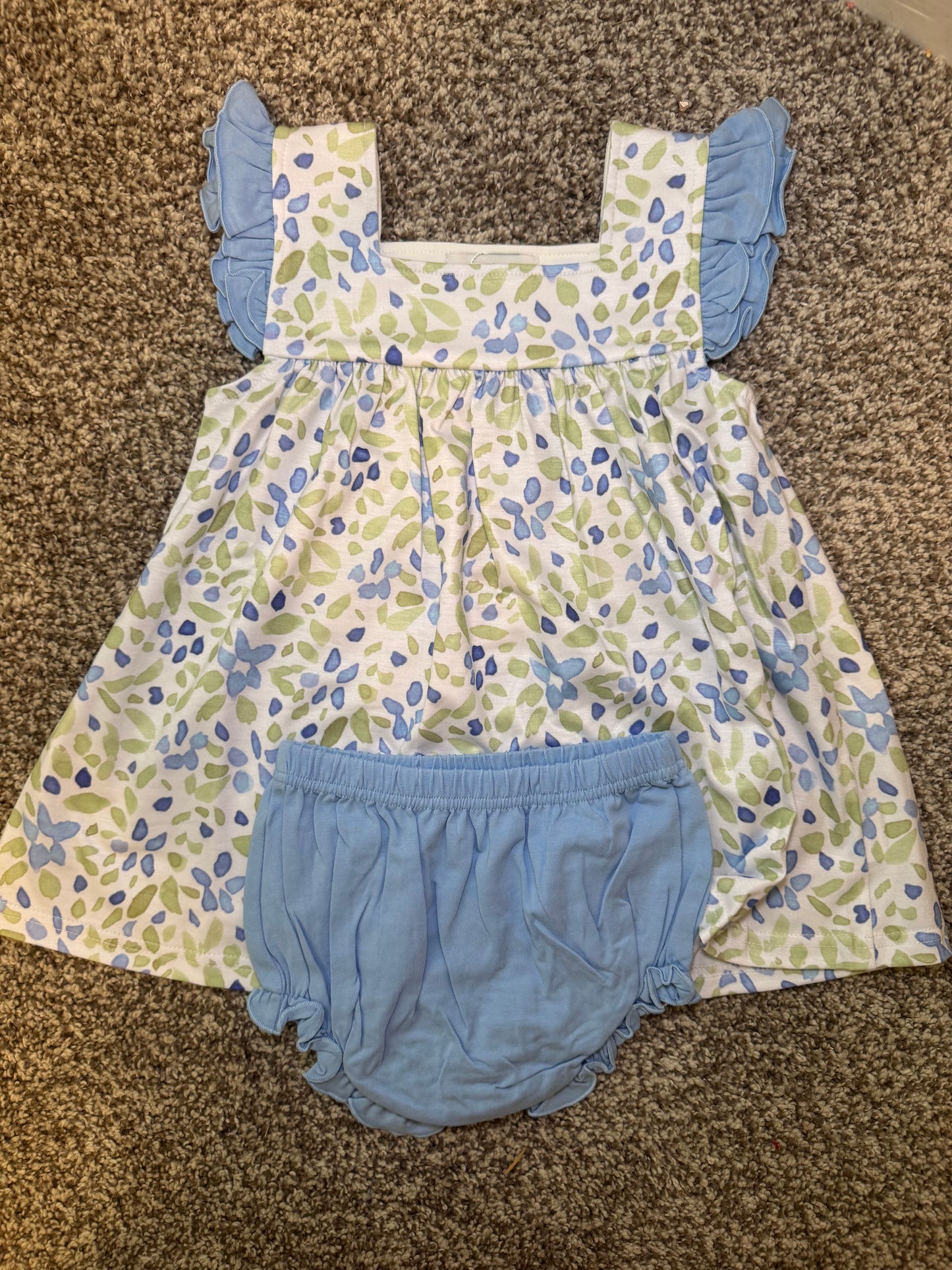 RTS: Spring Abstract Florals Girl Diaper Set