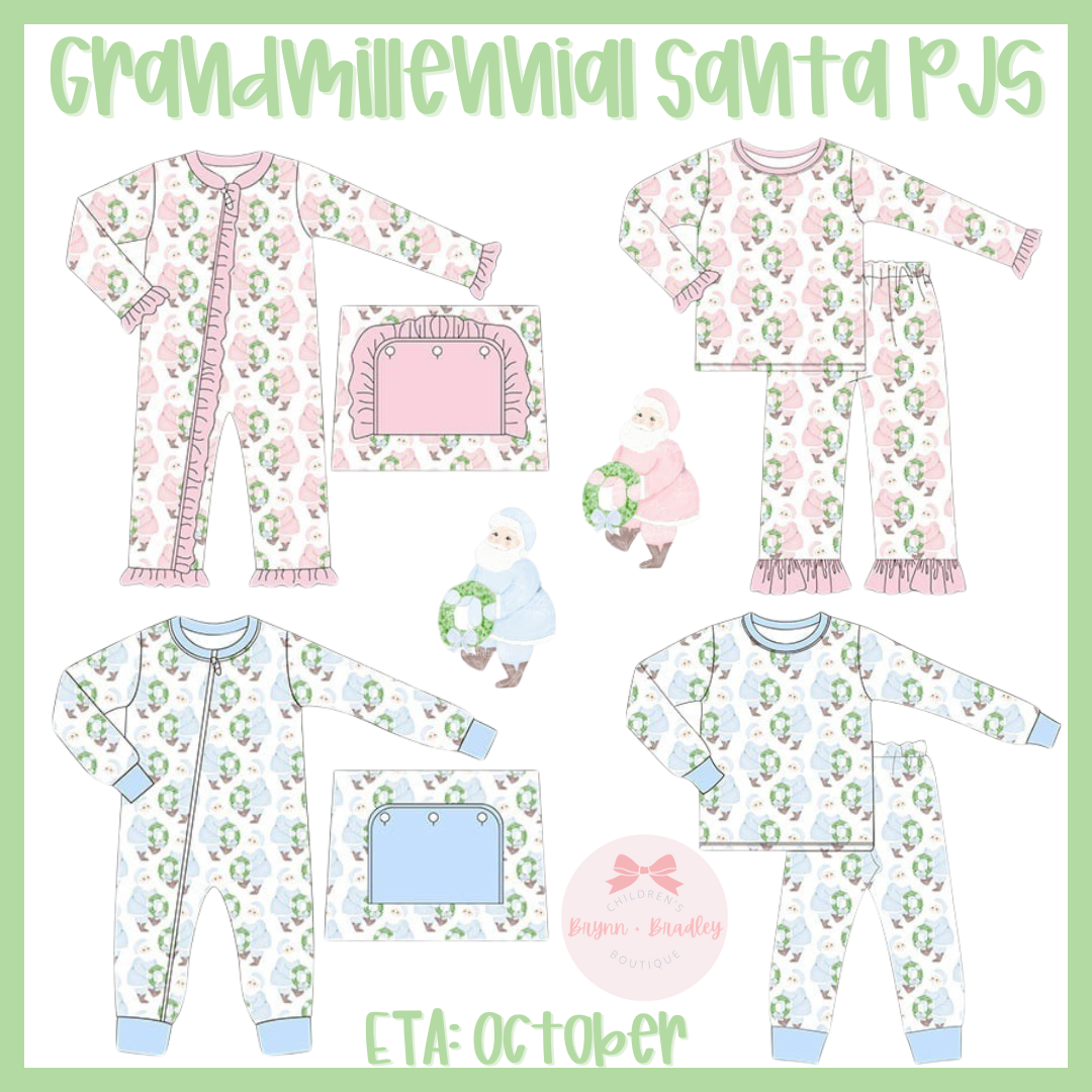 RTS: Girl’s Grandmillennial Santa Zippy