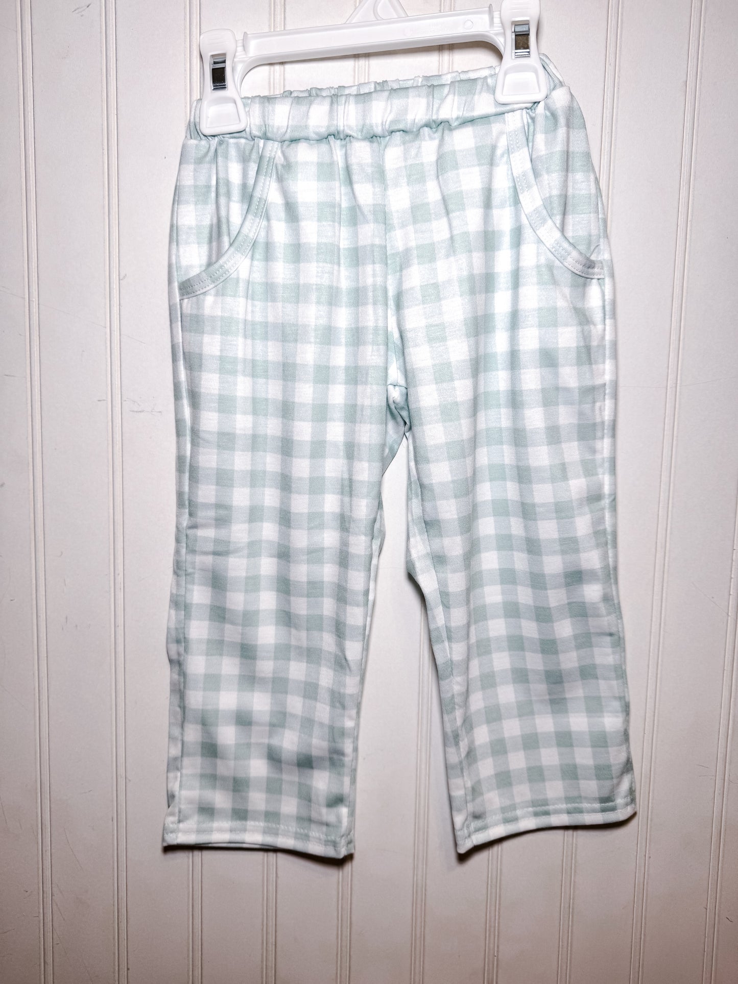 RTS: Boy’s Gingham Lounge Pants Set