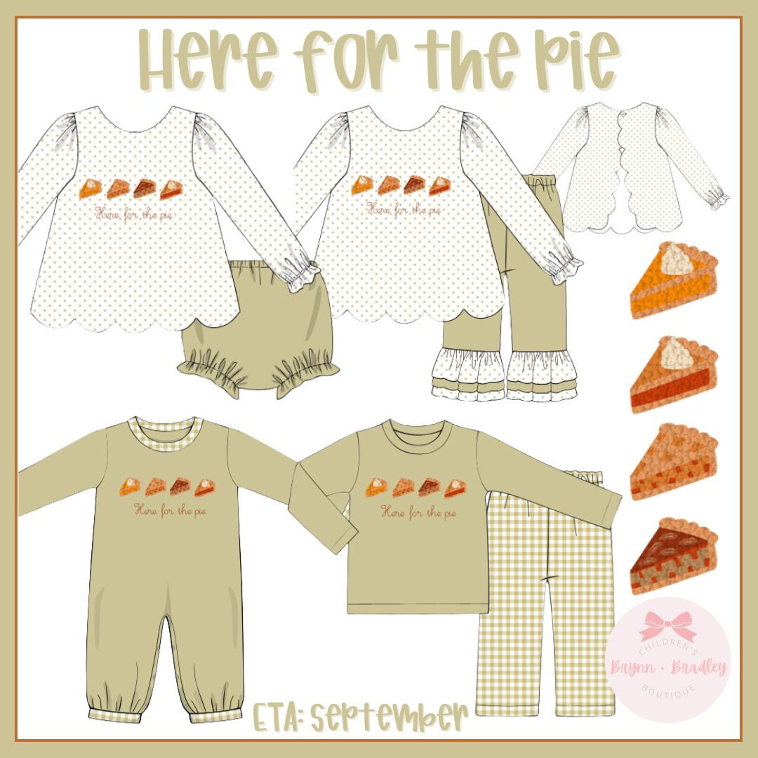 RTS: Here for the Pie Girl Diaper Set