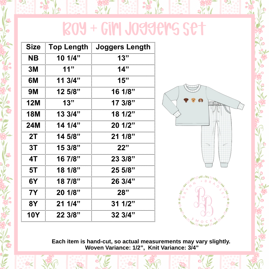 Boy/Girl Jogger Pants Set