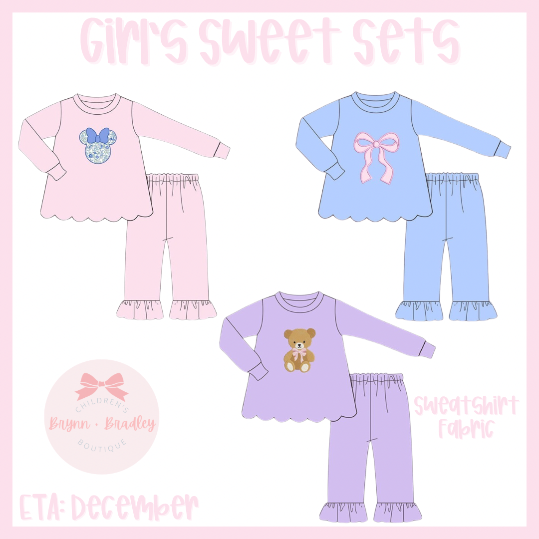 Preorder Girl’s Sweet Sets Collection- ETA: December
