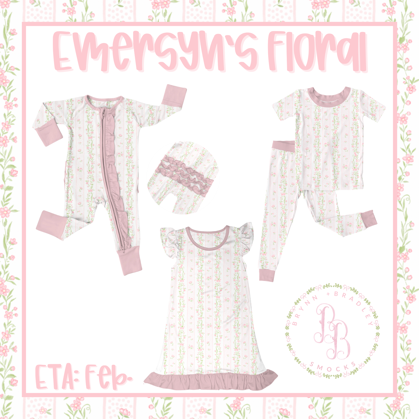 WS Preorder: Black Friday Bamboo: Emersyn’s Floral Collection- ETA: February