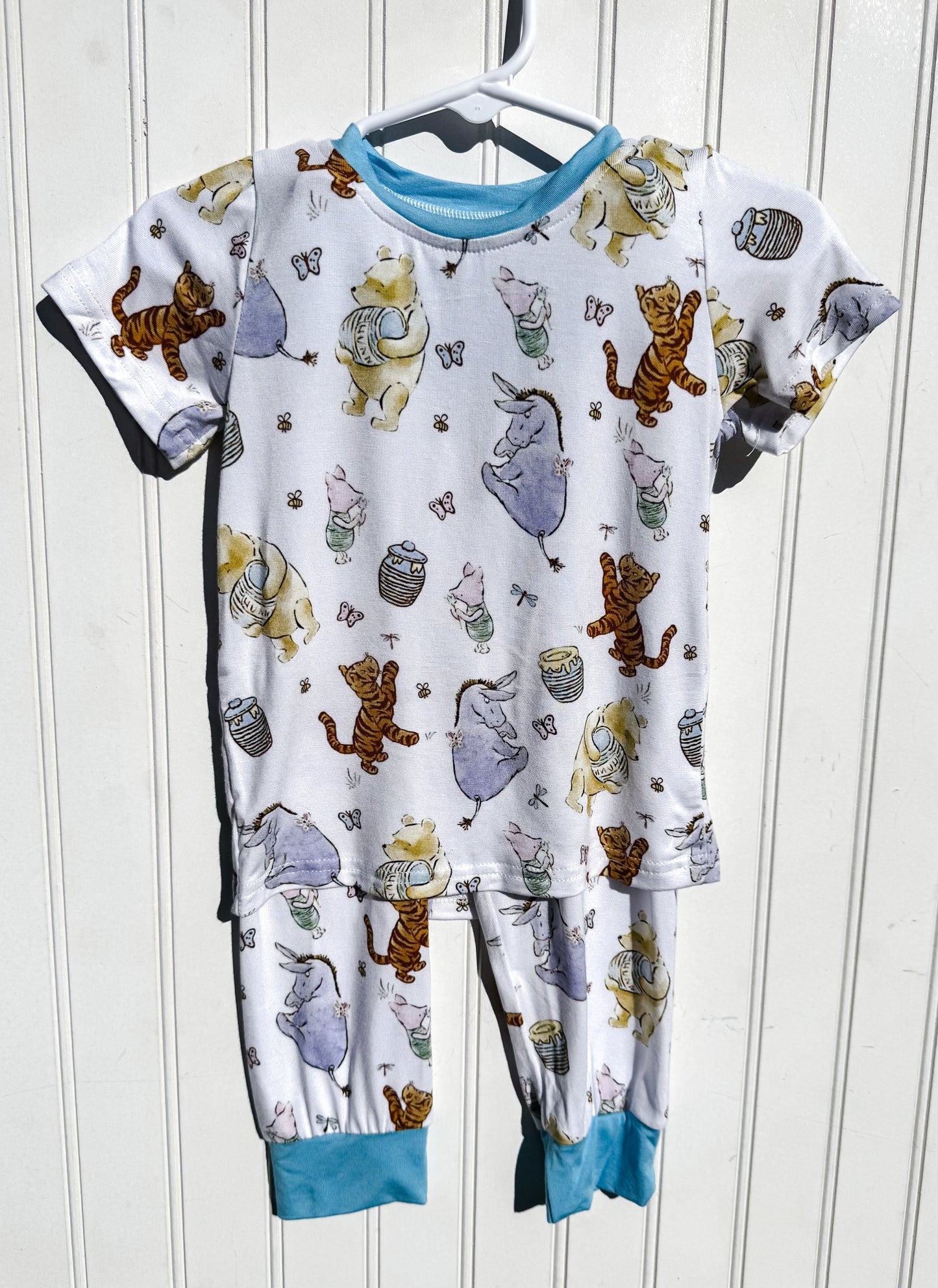 RTS: Hundred Acre Woods Bamboo Short Sleeve Pants Set
