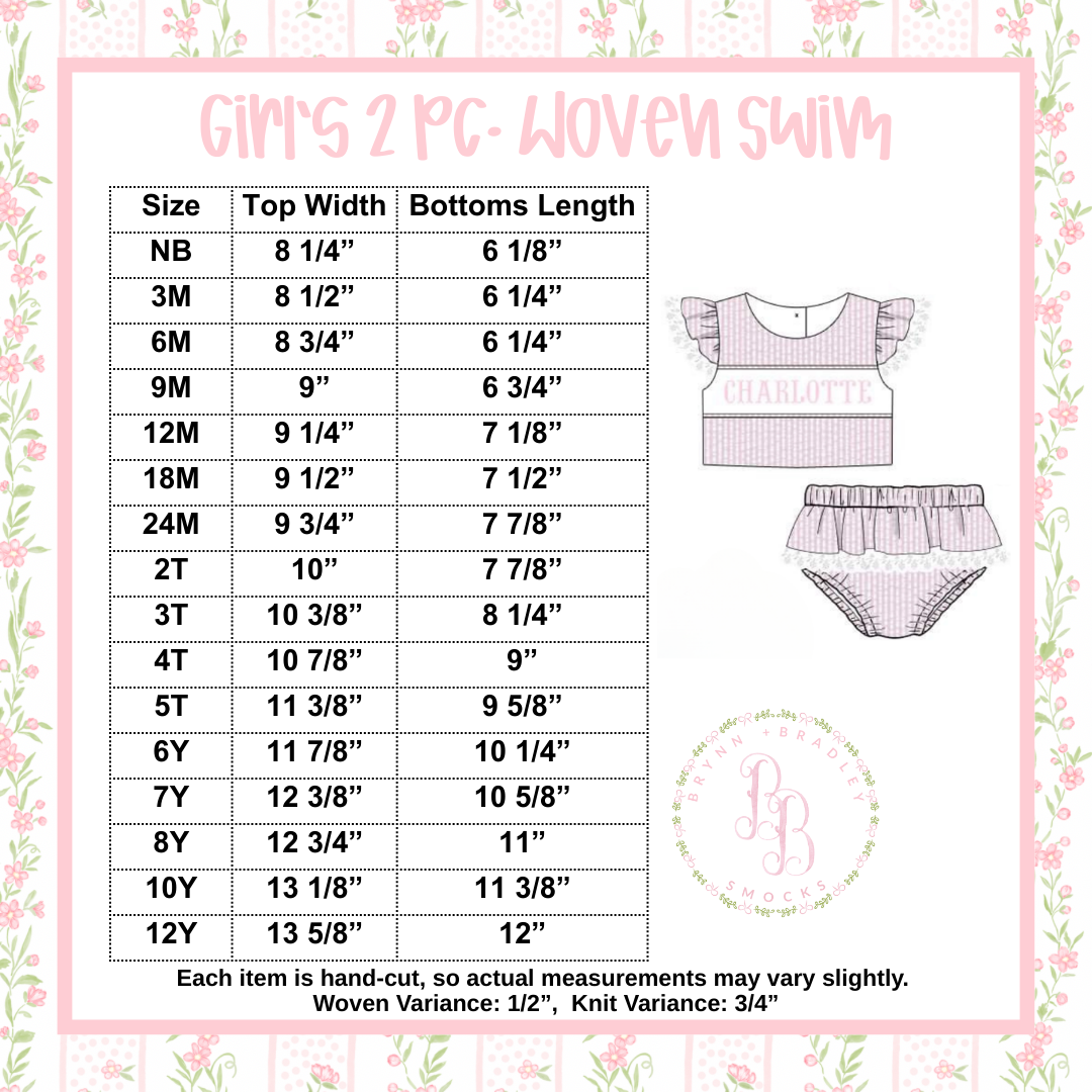 Girl 2 Pc. Woven Swimsuit