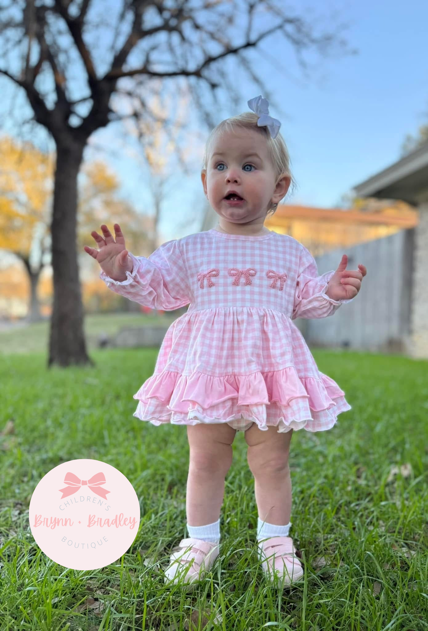 PO21: Buddies + Bows: Girl Skirted Bubble