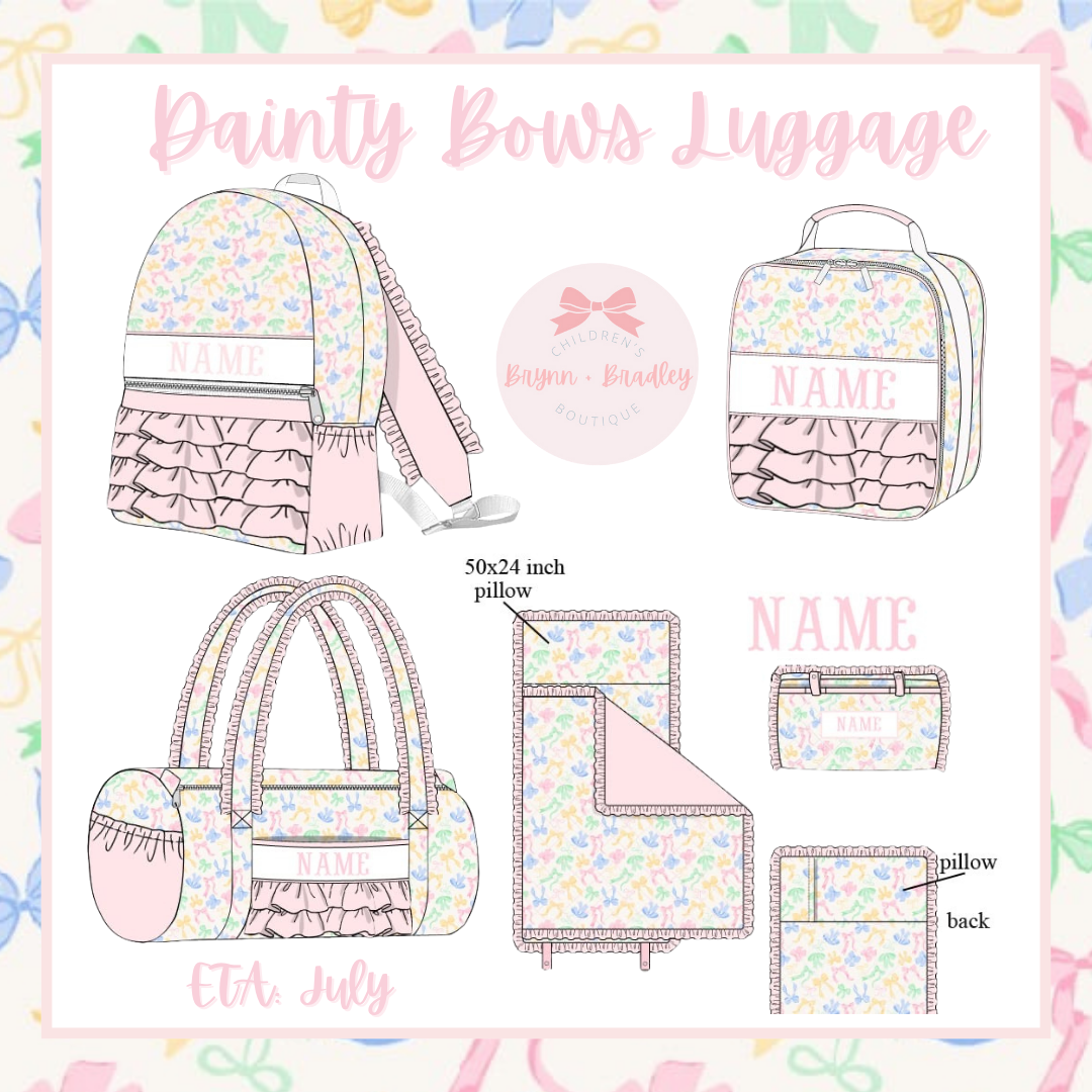 PO8 Dainty Bows Luggage Collection