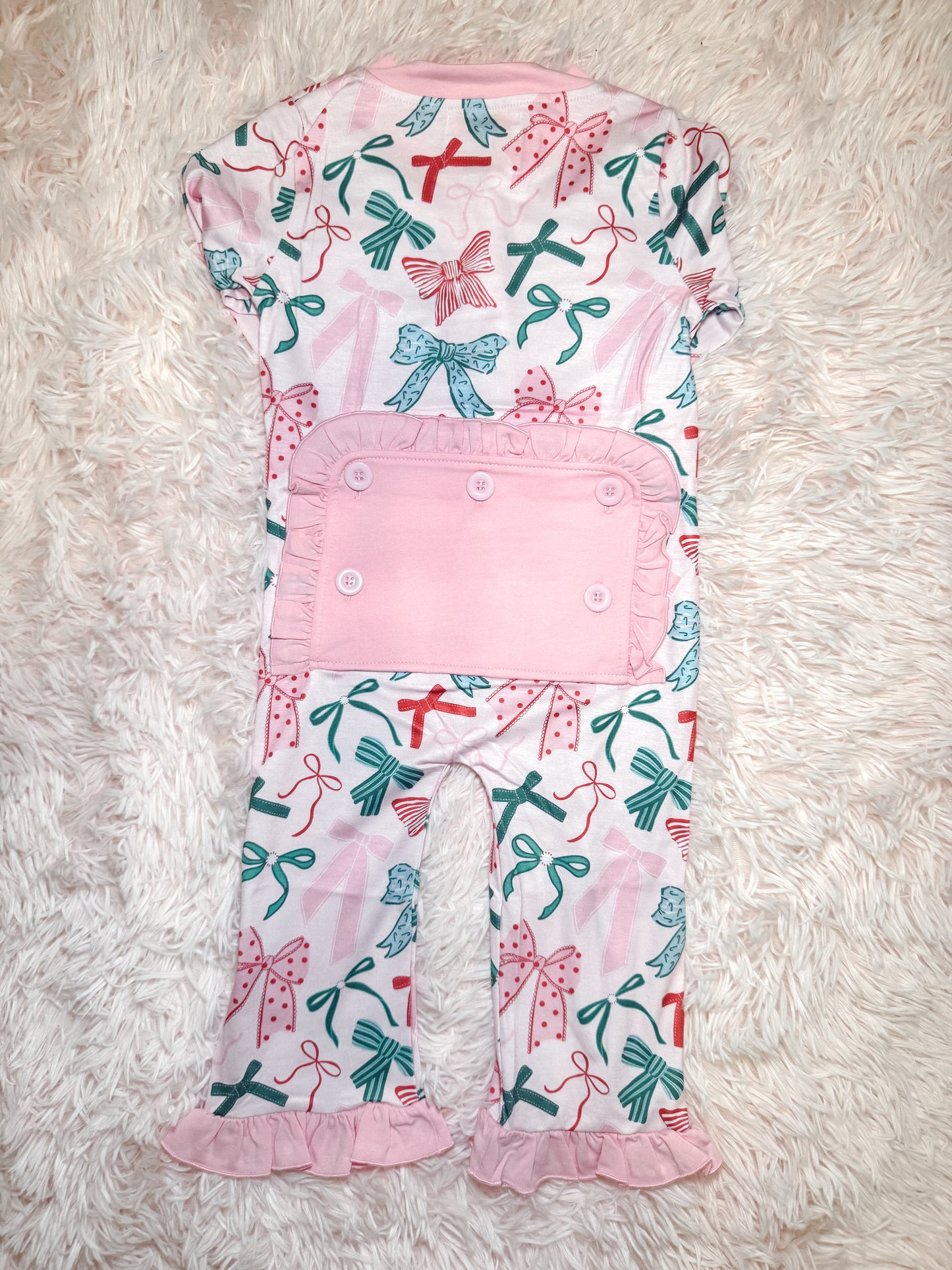 RTS: Girl’s Christmas Bows Zippy