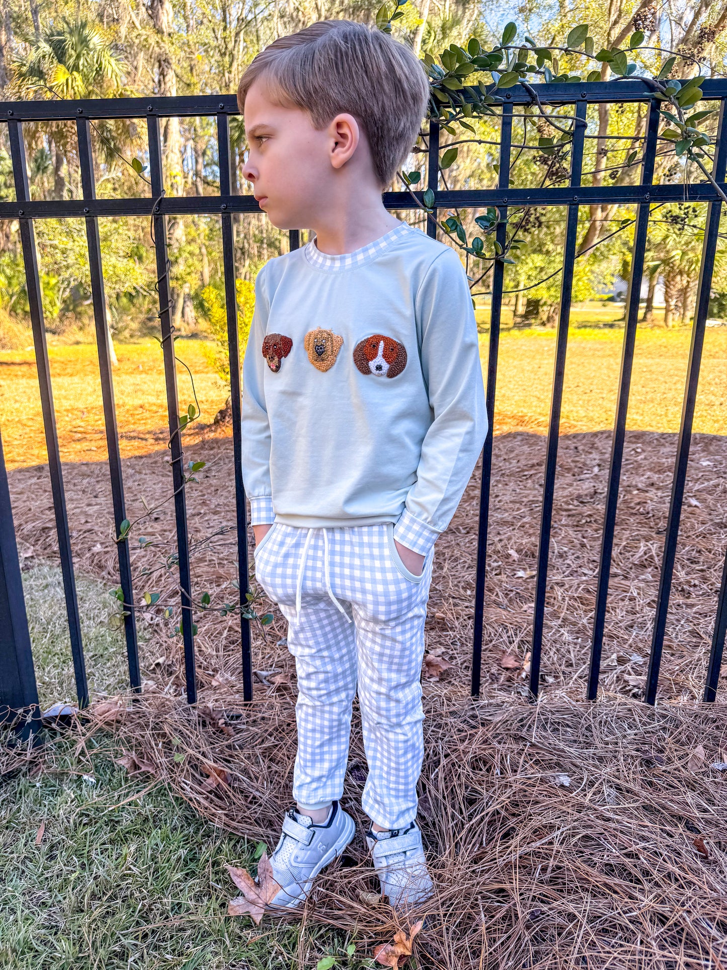 RTS: Buddies + Bows Boy Jogger Set