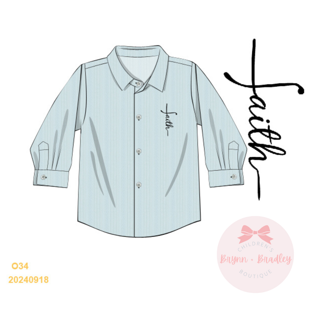 RTS: Goodness of God Boy Button Down Shirt