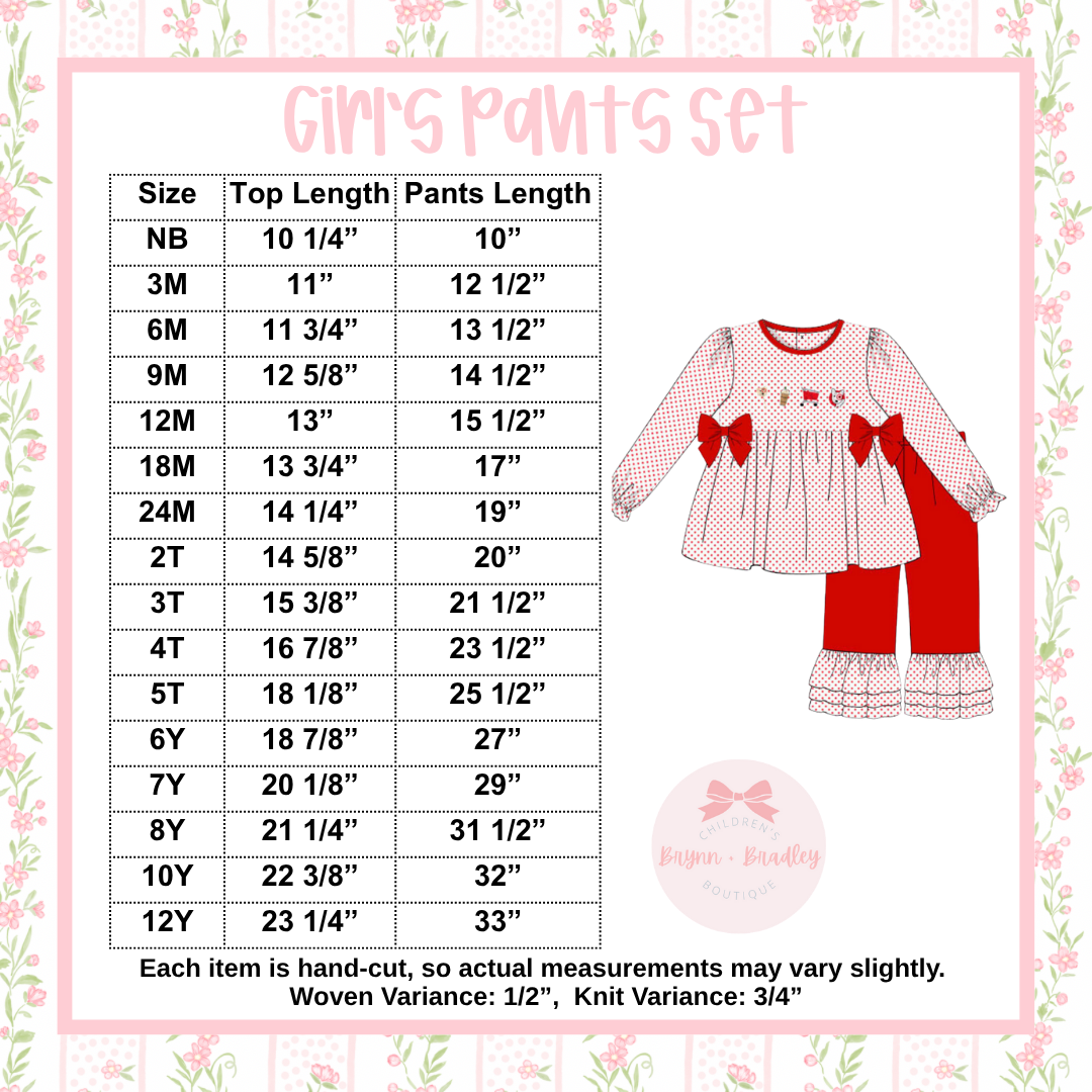 RTS: ‘Tis the Season Girl Pants Set