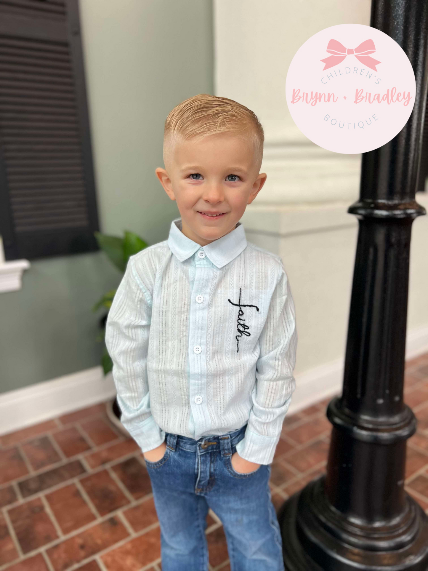 RTS: Goodness of God Boy Button Down Shirt