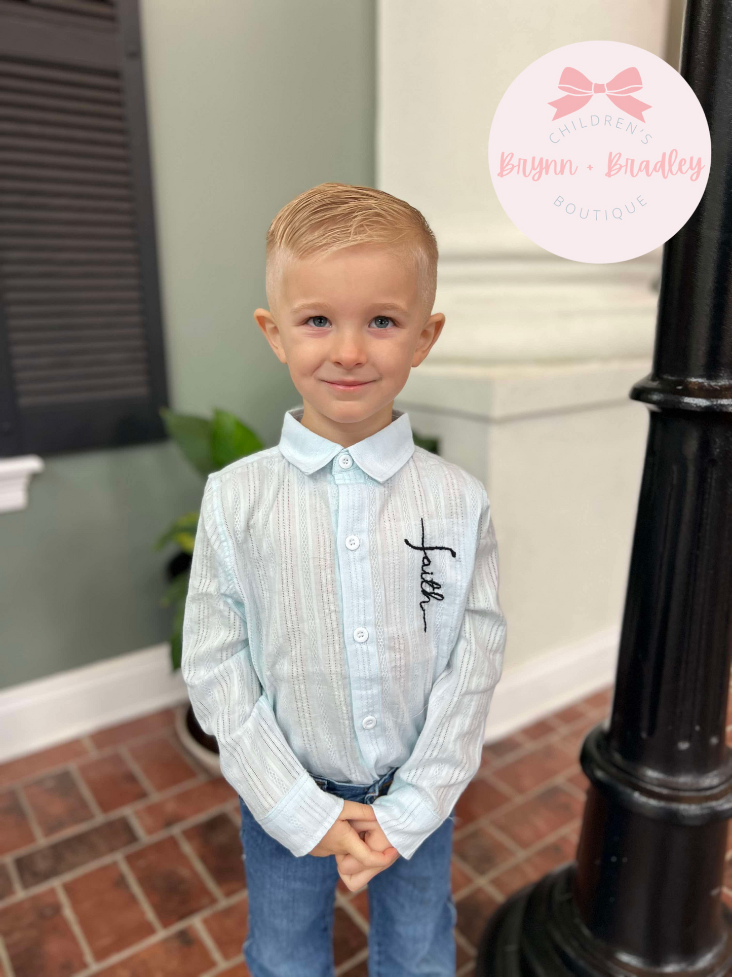 RTS: Goodness of God Boy Button Down Shirt