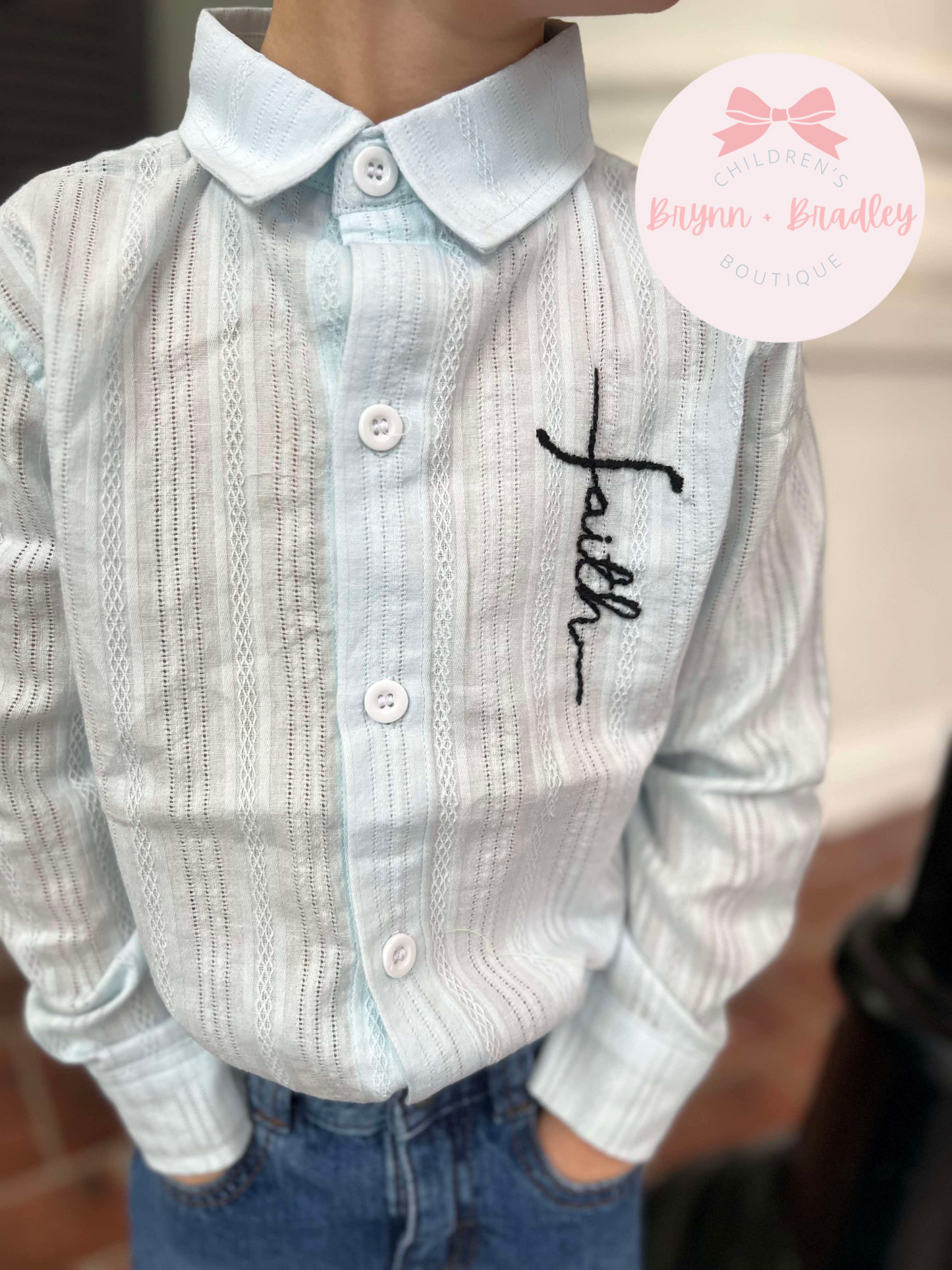 RTS: Goodness of God Boy Button Down Shirt