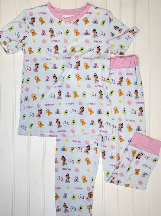 RTS: Hi Friends Bamboo Short Sleeve Pants Set
