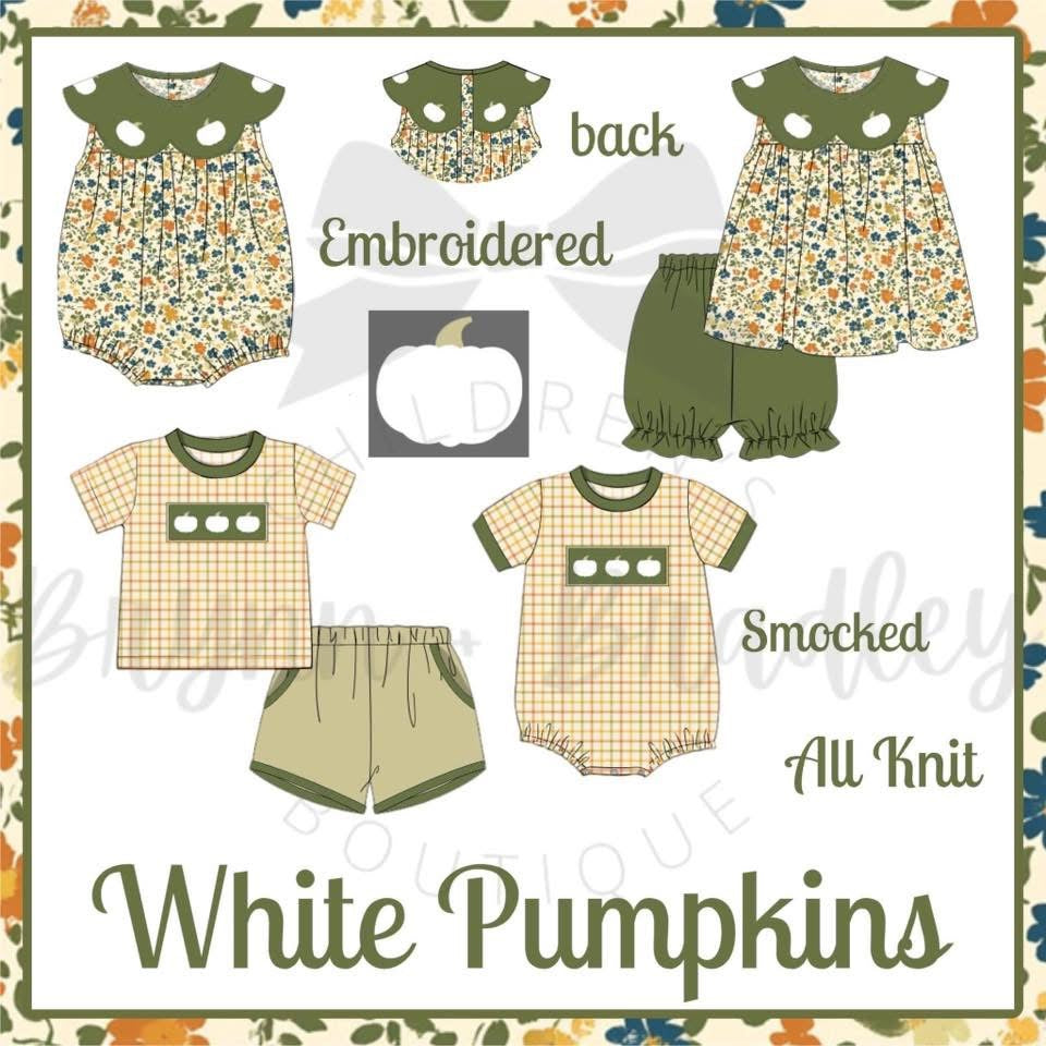 Preorder White Pumpkins Collection- ETA: September