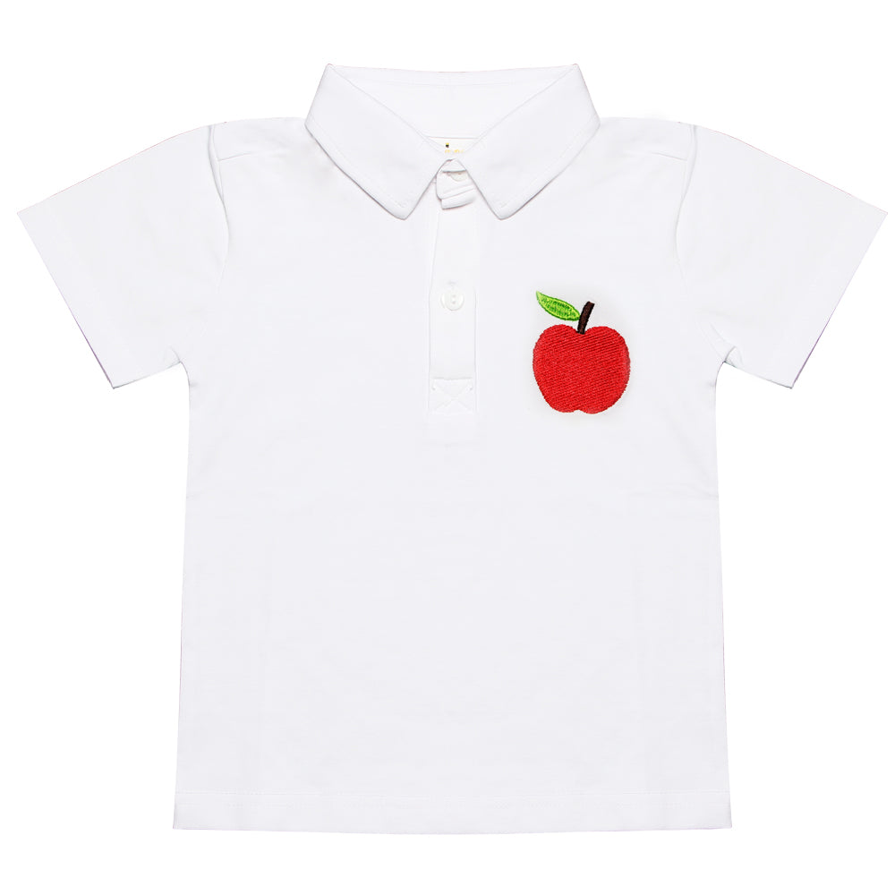 RTS: Back To School Boy’s Apple Polo
