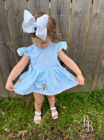 RTS: It Is Finished Girl Diaper Set **Dress Length 5T-6T!**