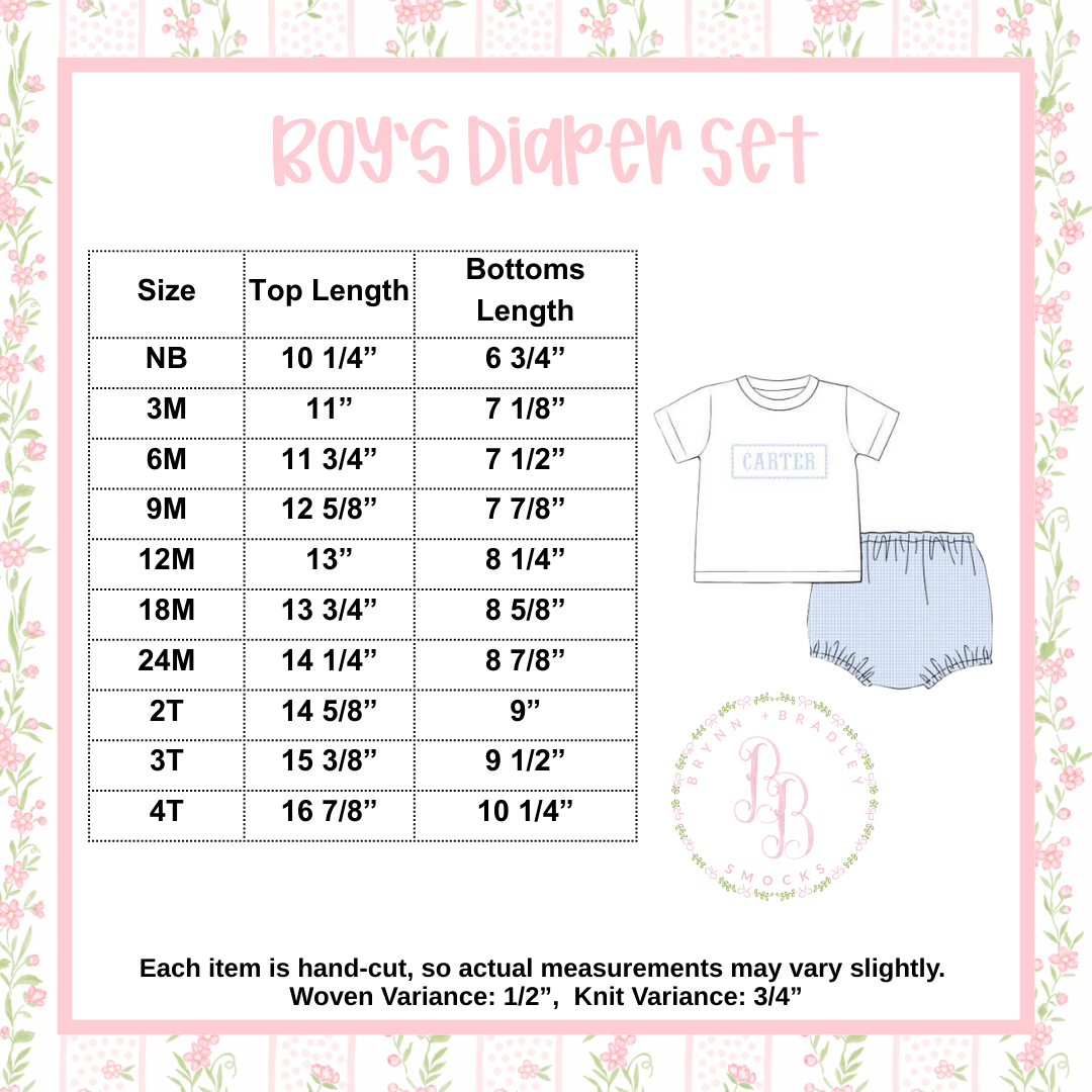 Boy Diaper Set