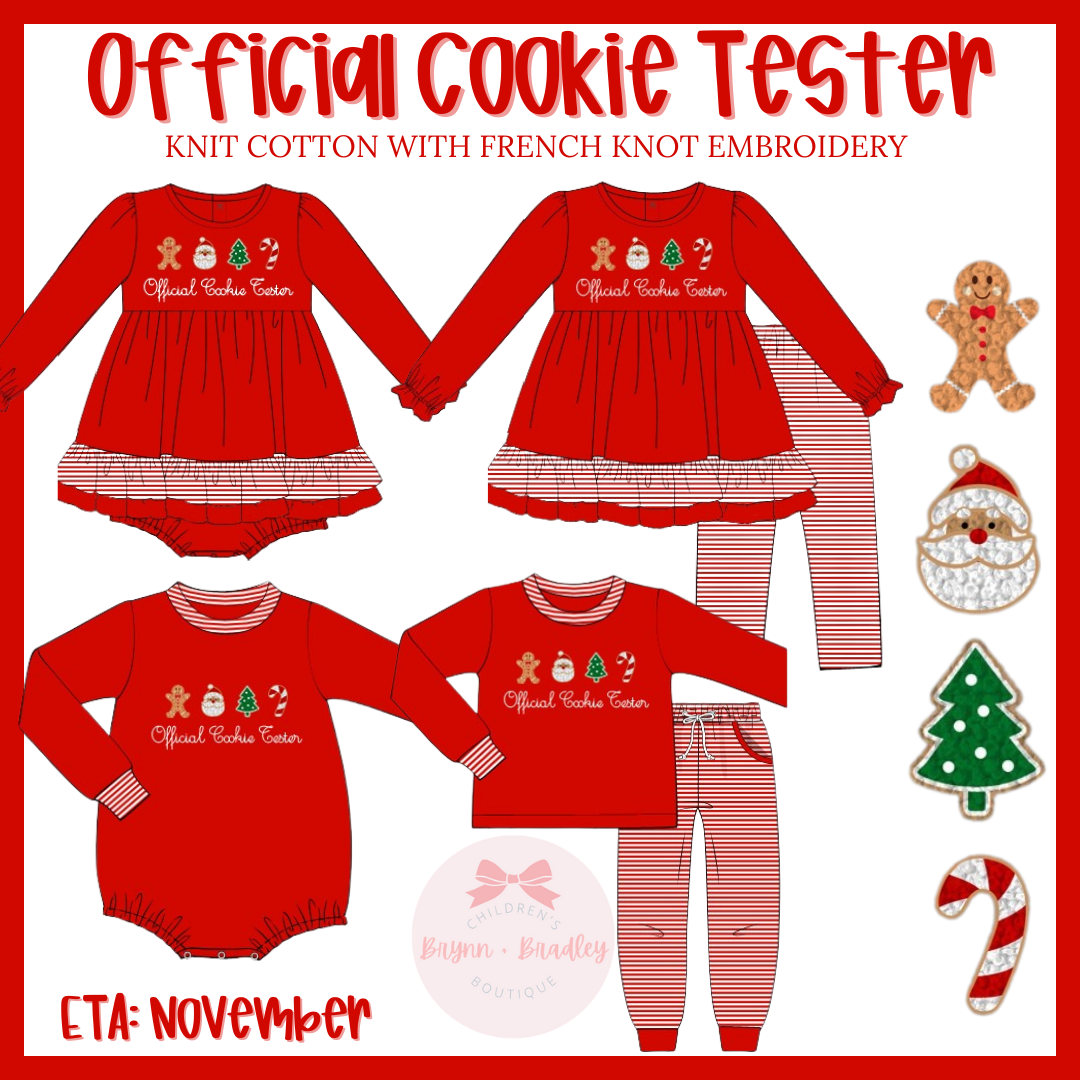 RTS: Girl’s Official Cookie Tester Skirted Bubble