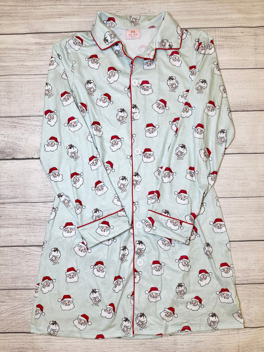 RTS: Mom Clause Family Button Down Nightgown