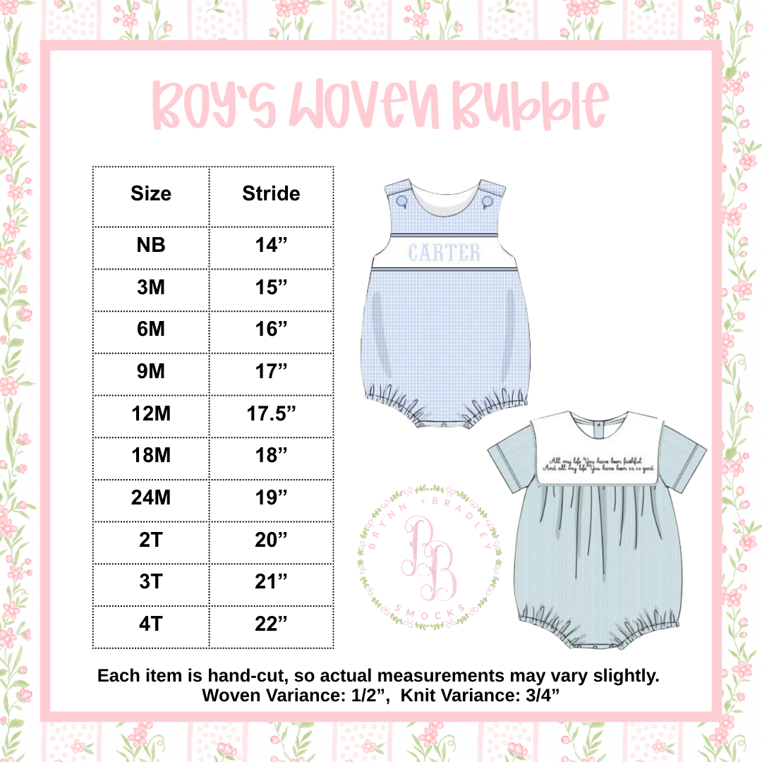 Boy Woven Bubble