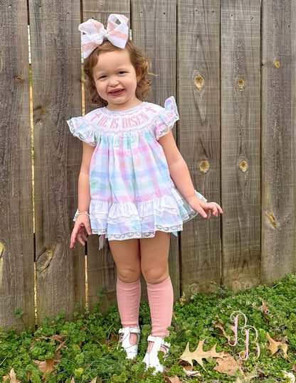 RTS: He is Risen Girl Skirted Bubble