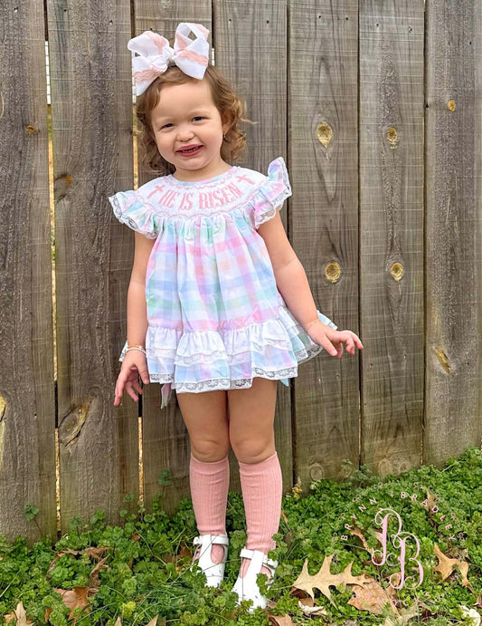 RTS: He is Risen Girl Skirted Bubble