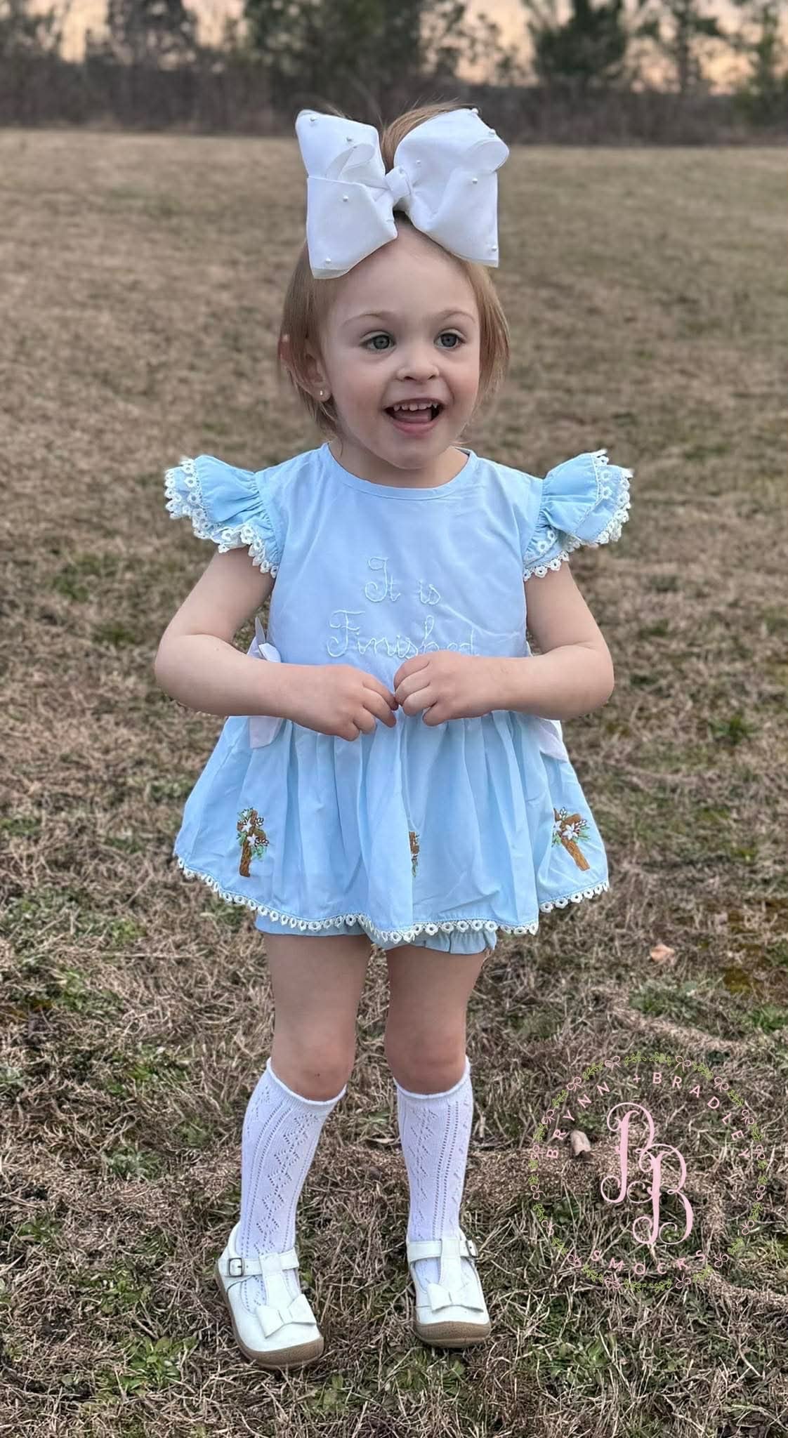 RTS: It Is Finished Girl Diaper Set **Dress Length 5T-6T!**