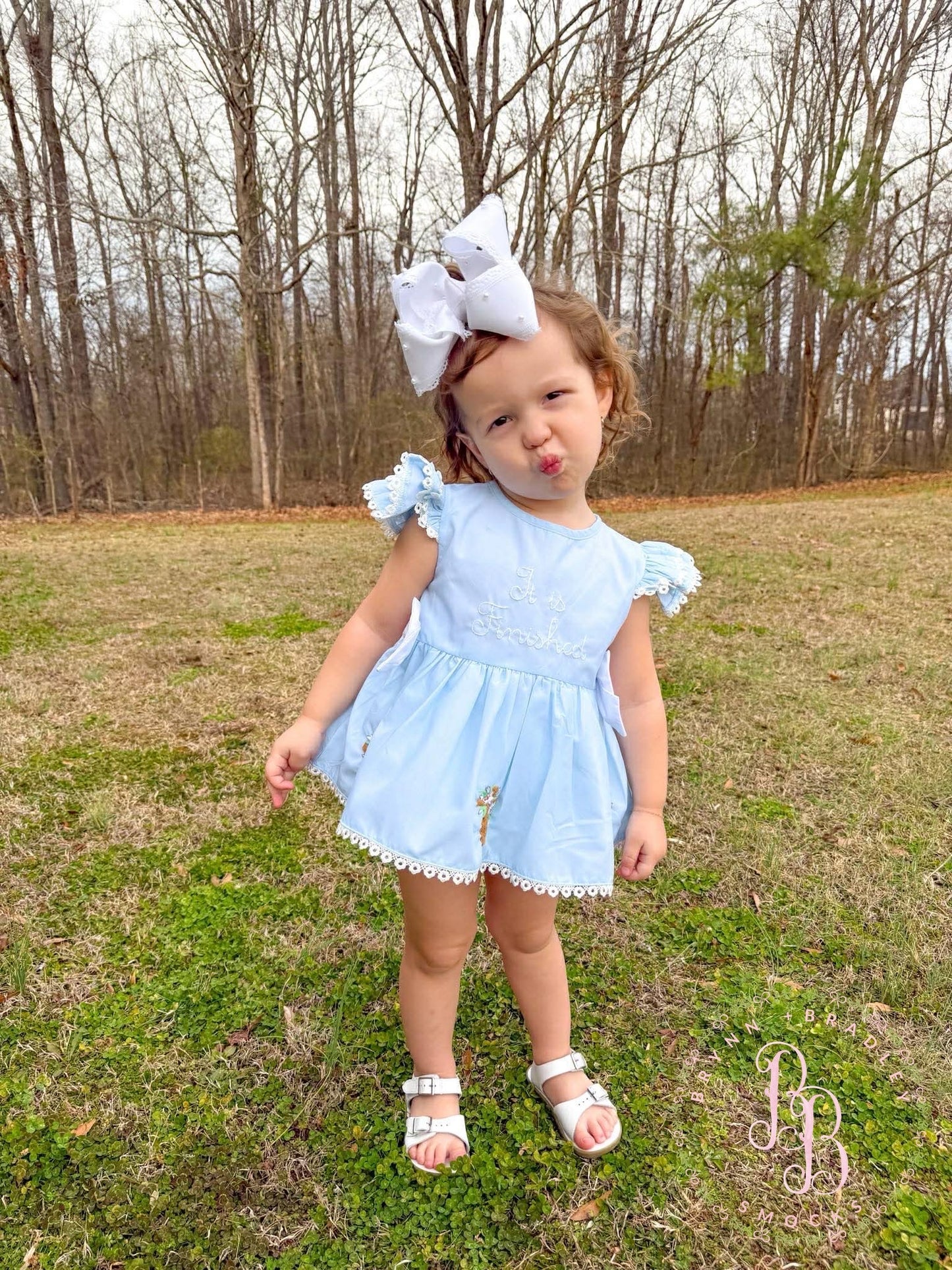 RTS: It Is Finished Girl Diaper Set **Dress Length 5T-6T!**