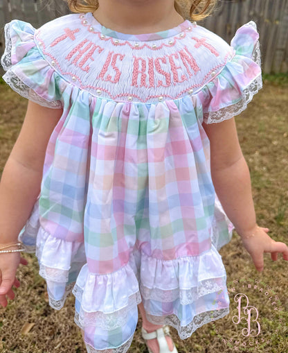 RTS: He is Risen Girl Skirted Bubble