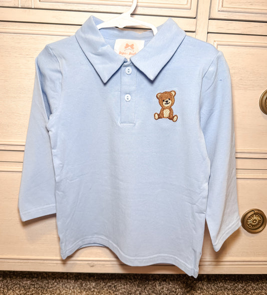 RTS: Teddy Trio Boy Polo Shirt