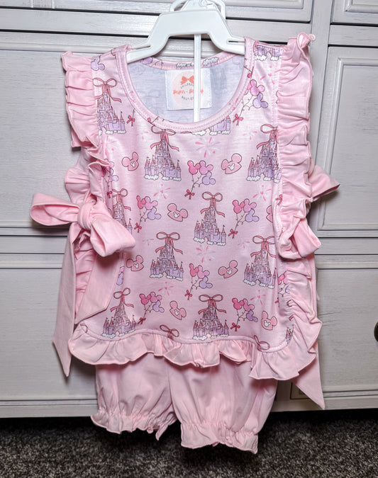 RTS: Dreamland Bows Girl Bloomer Shorts Set